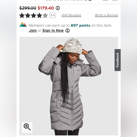 Eddie Bauer Sun Valley Down Parka with Faux Fur Hood - Picture 7 of 7